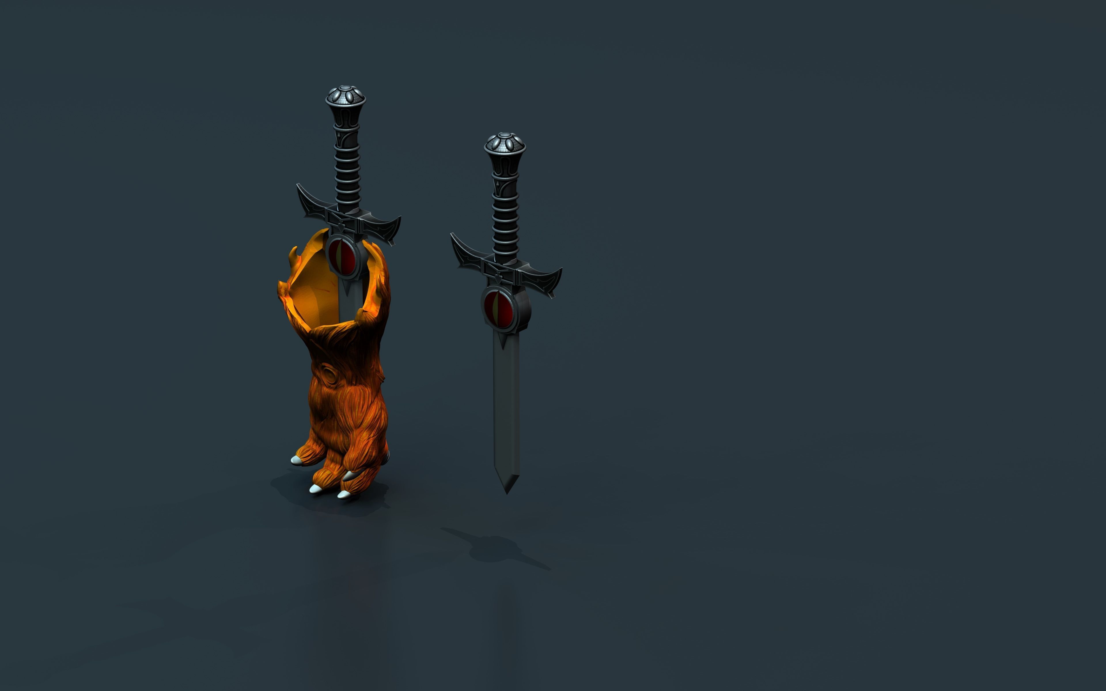 Pumm-Ra Thundercats Gauntlet  Dagger STL 3d printing  3D print model_9