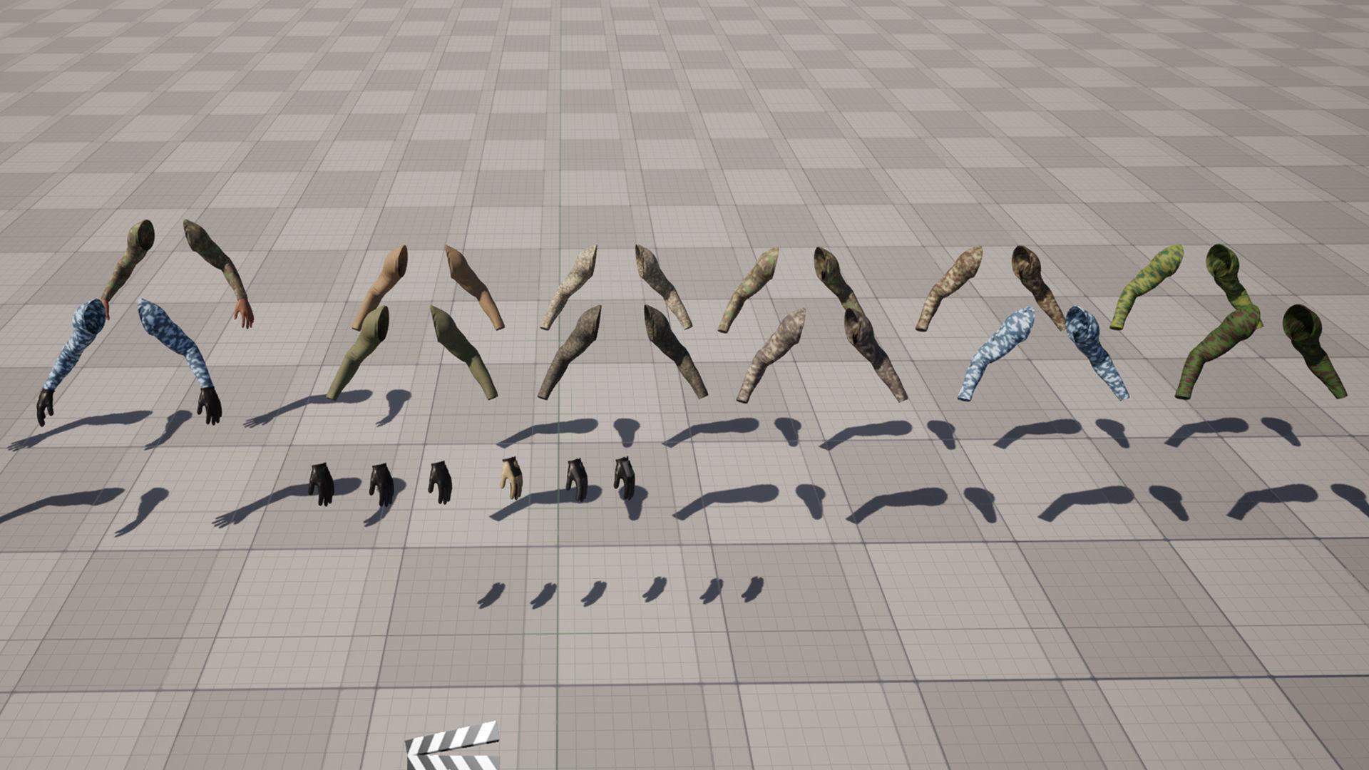 FPS Arms 03a Low-poly 3D model_10