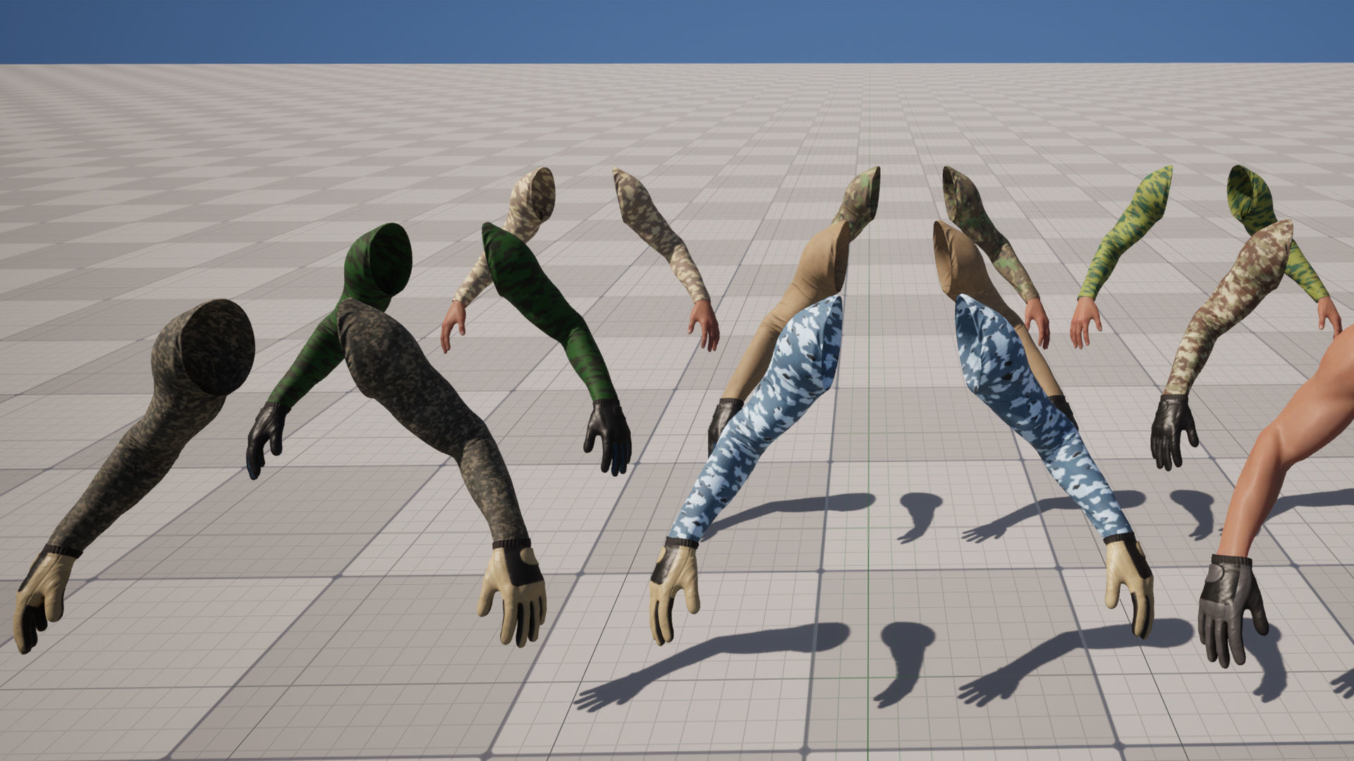 FPS Arms 03a Low-poly 3D model_12