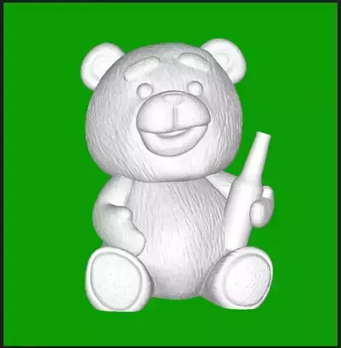 Ted With Beer 3D print model