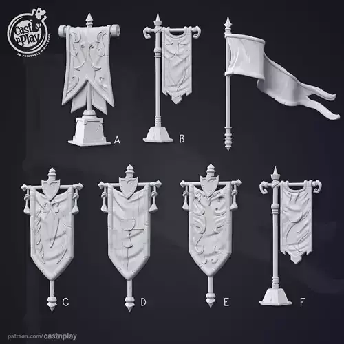 The Grand Tournament 3D Printed Characters Set