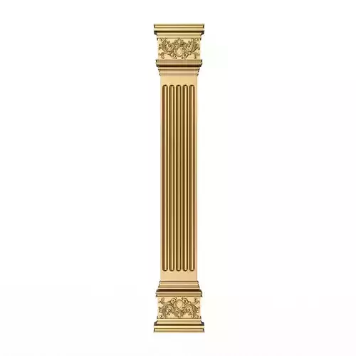 Column Capital 1302 Low-poly 3D model