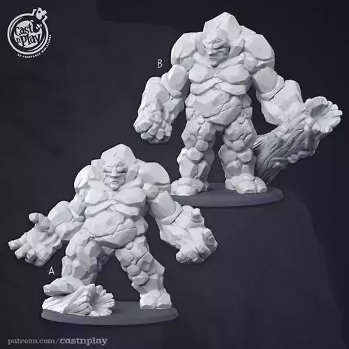 Giants and Dwarves 3D Printed Miniatures 3D print model