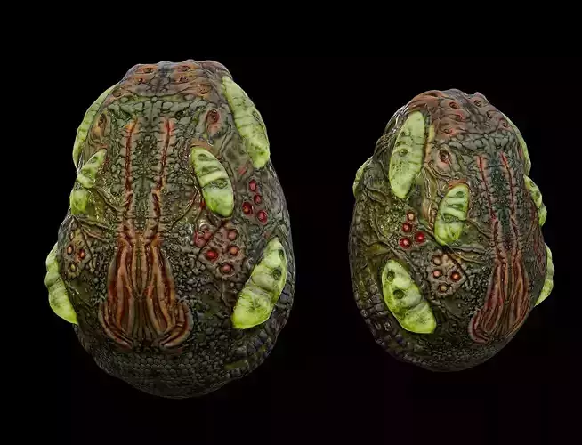 Alien Egg Low-poly 3D model