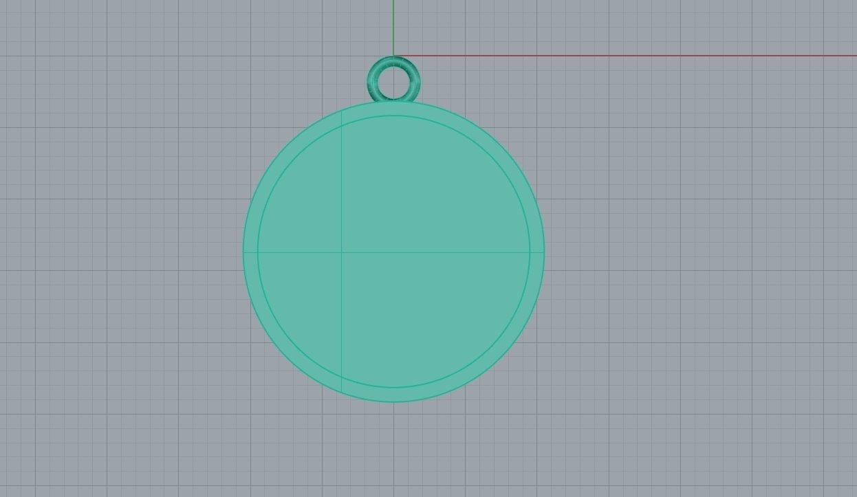 Moon Pendant 3D print model_6