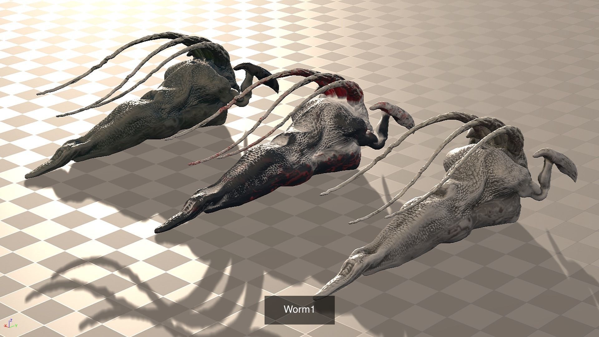 Custom rigged animated game-ready monsters collection 1 _8