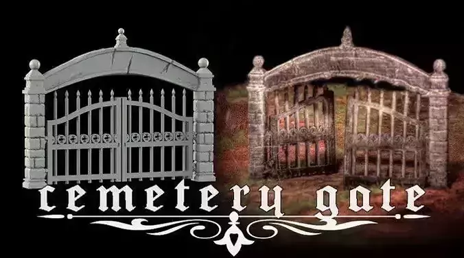 Cemetery Gate 3D Printing Masterpiece