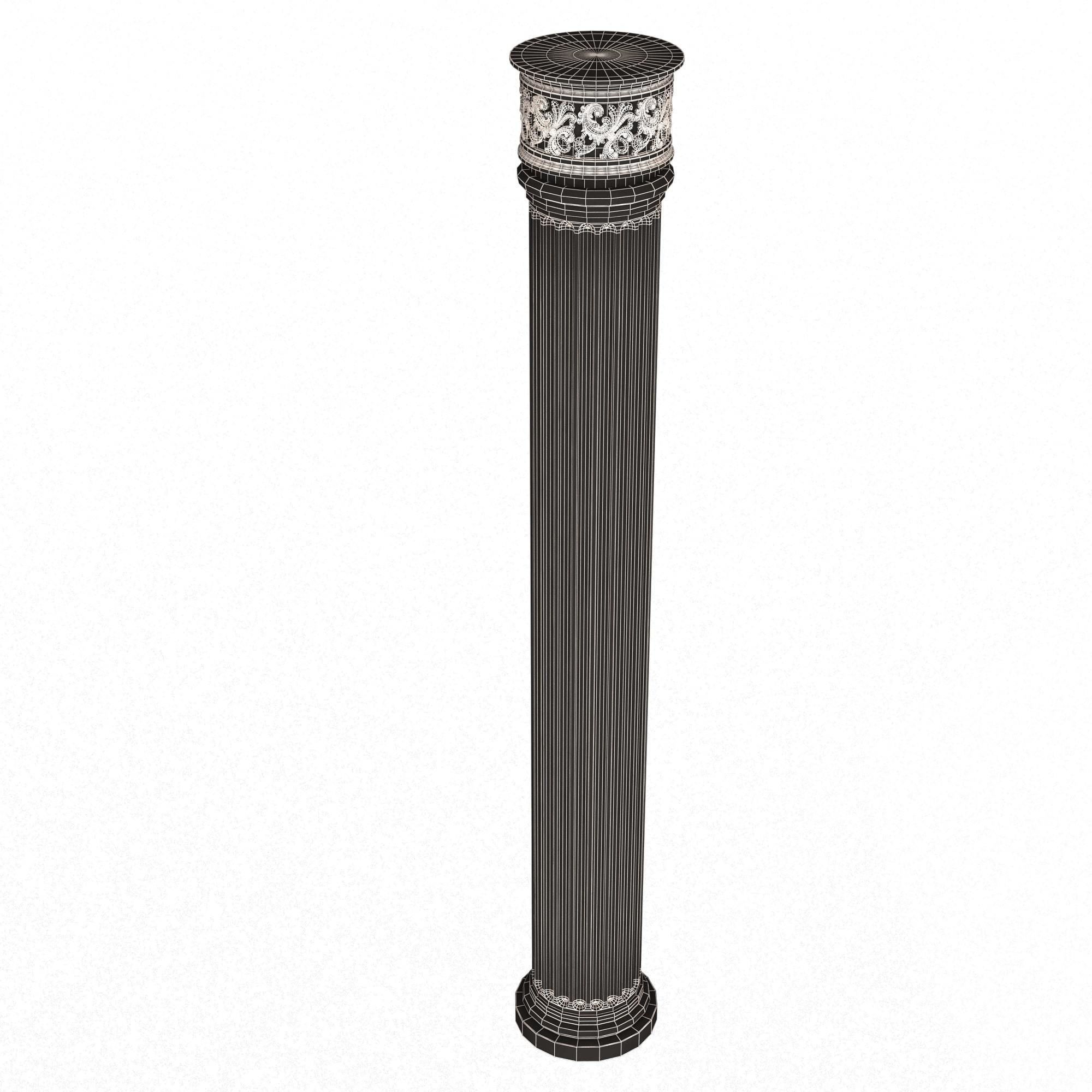 Column Capital 1305 Low-poly 3D model_12