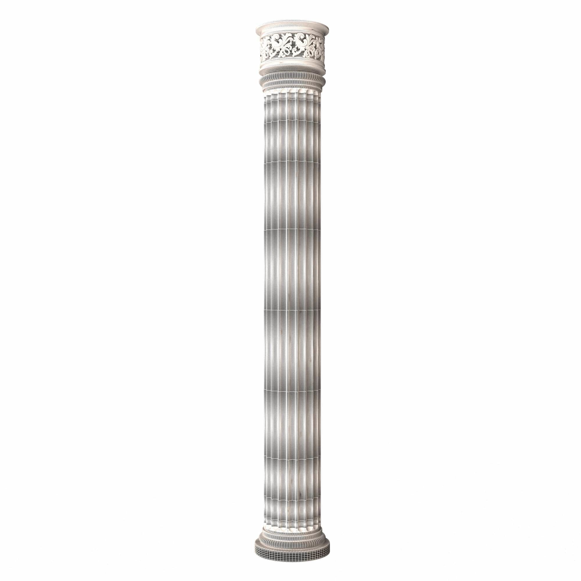 Column Capital 1305 Low-poly 3D model_11