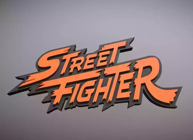 STREET FIGHTER LOGO 3D print model
