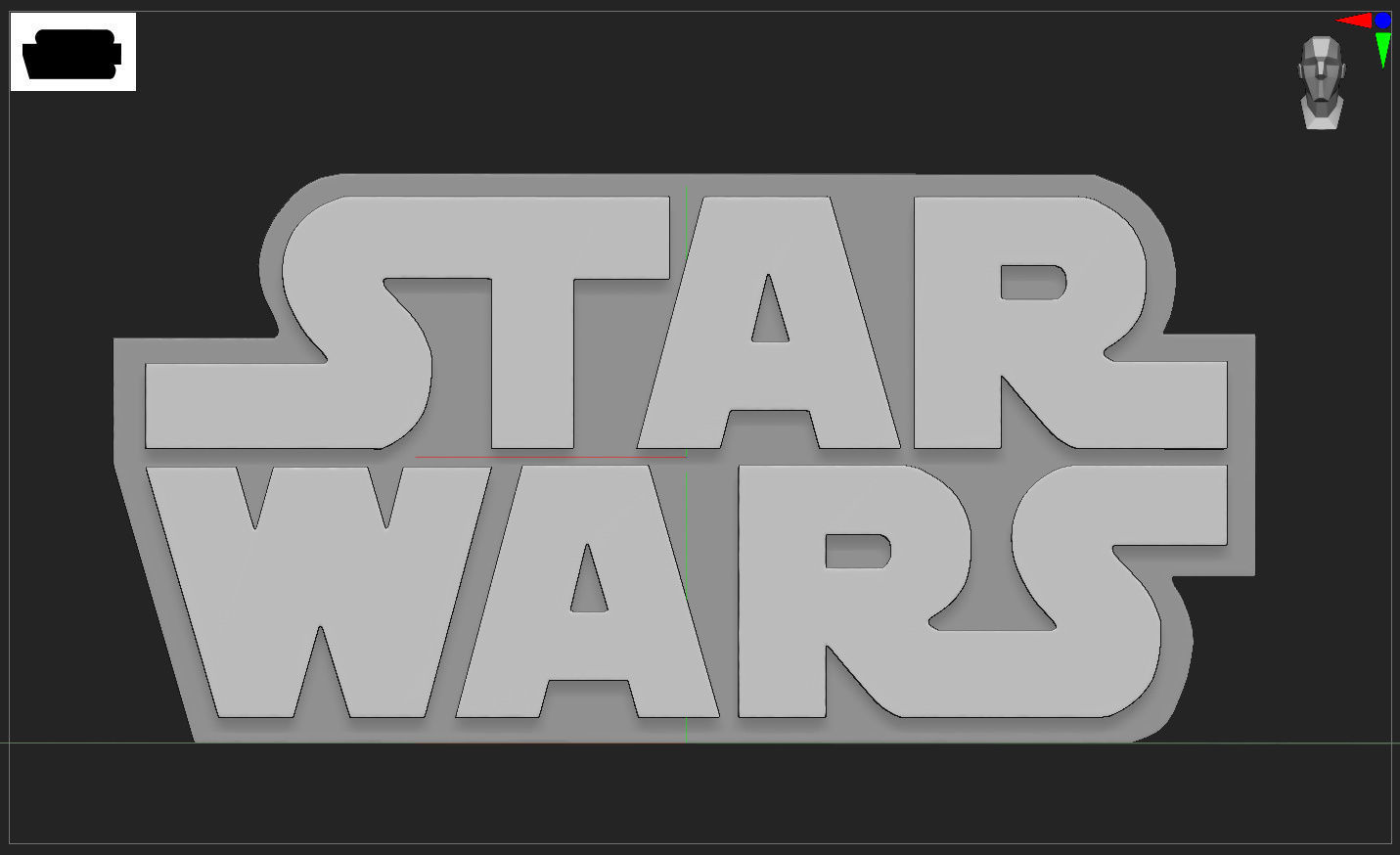 STAR WARS LOGO 3D print model_6