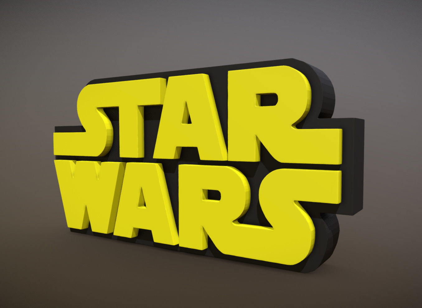 STAR WARS LOGO 3D print model_2
