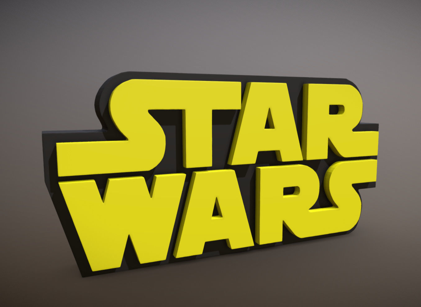 STAR WARS LOGO 3D print model_1