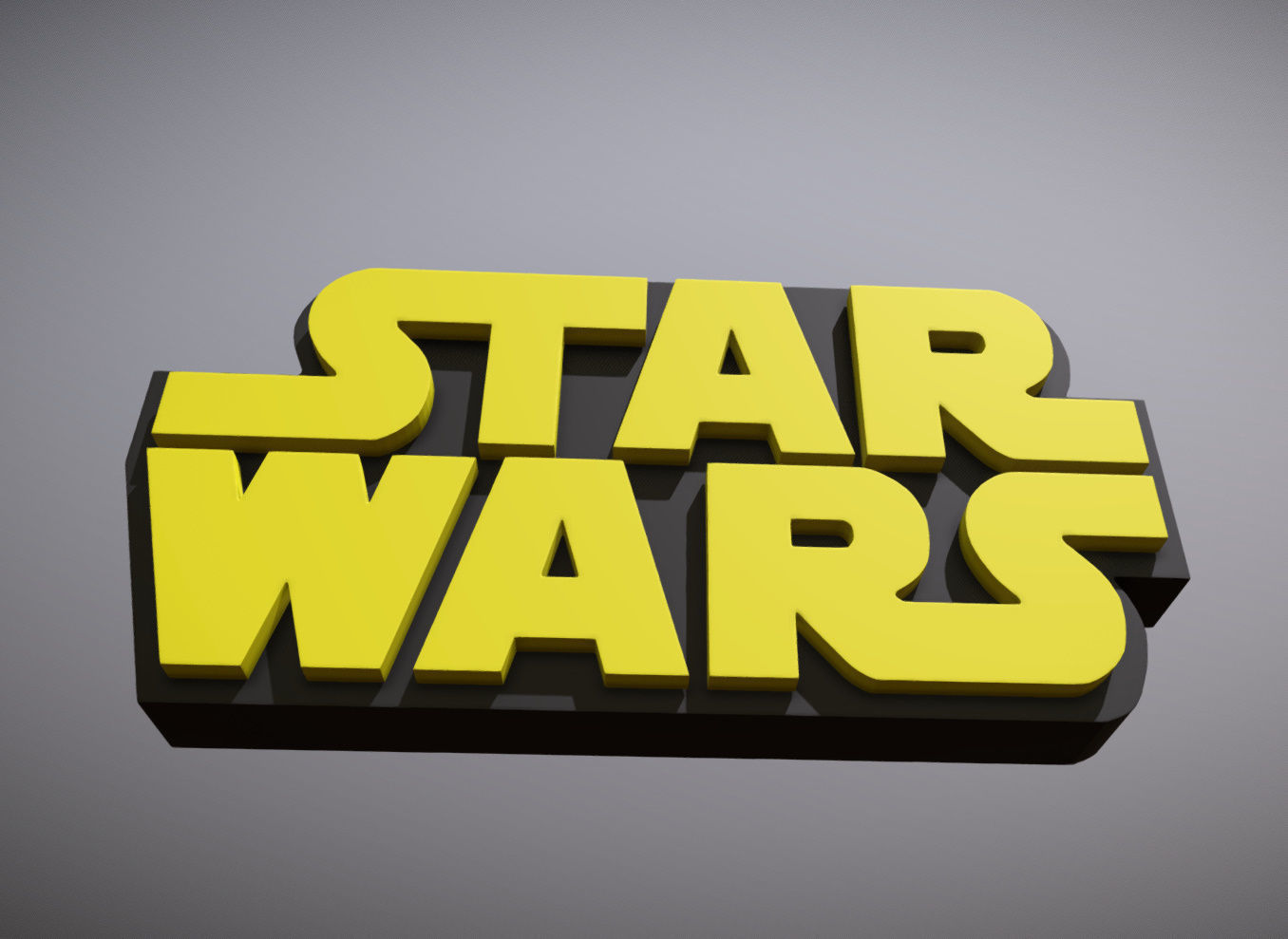 STAR WARS LOGO 3D print model_4