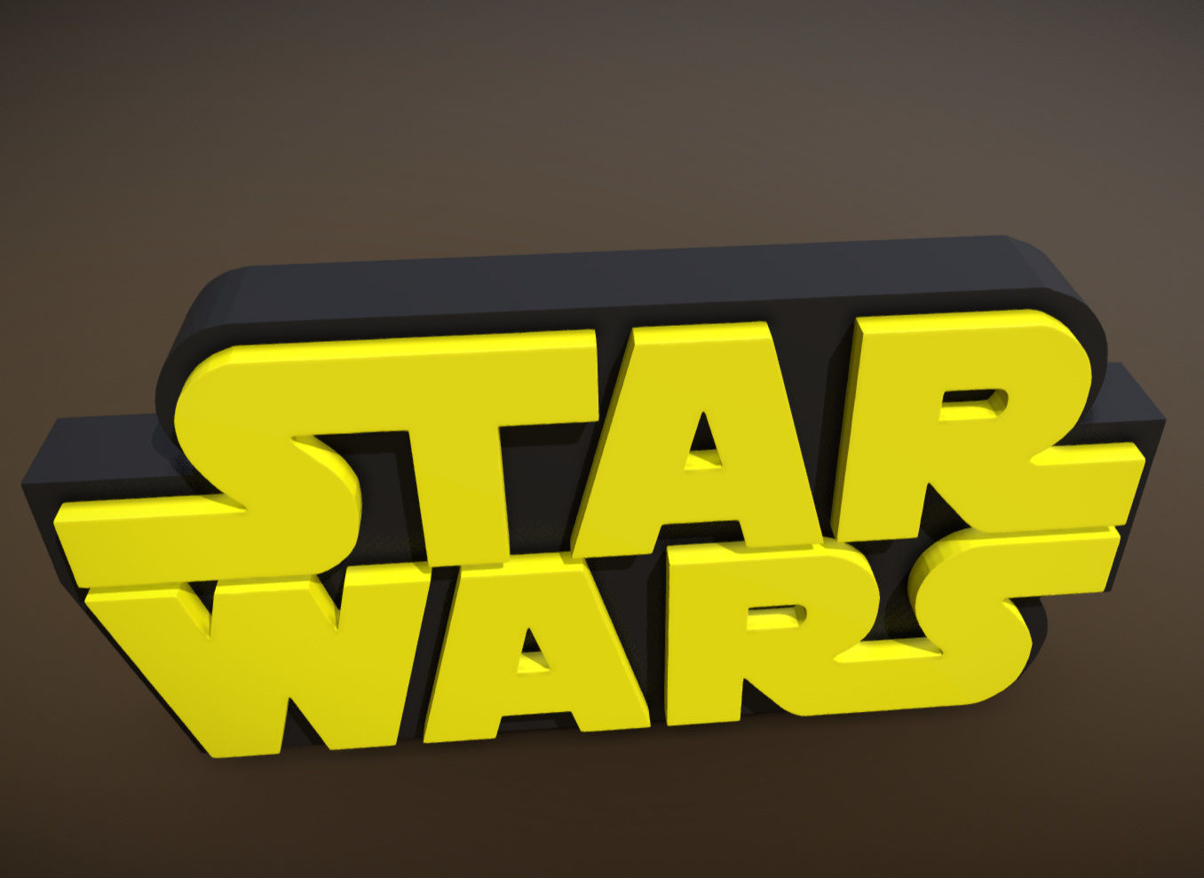 STAR WARS LOGO 3D print model_3