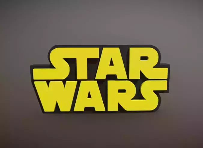 STAR WARS LOGO 3D print model