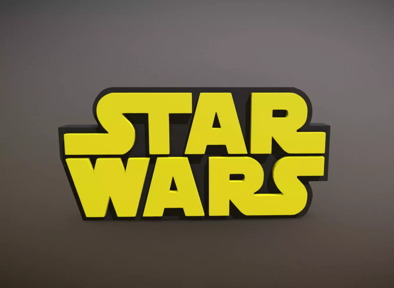 STAR WARS LOGO 3D print model_0