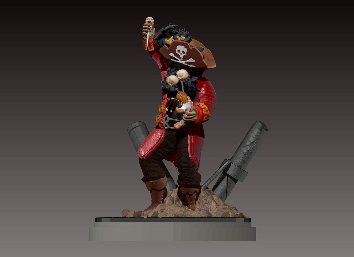 LeChuck from Monkey Island 2 3D print model_2