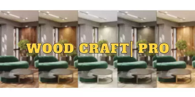 Wood Craft Pro -Blender AddOn - 240 PBR Materials 3D model