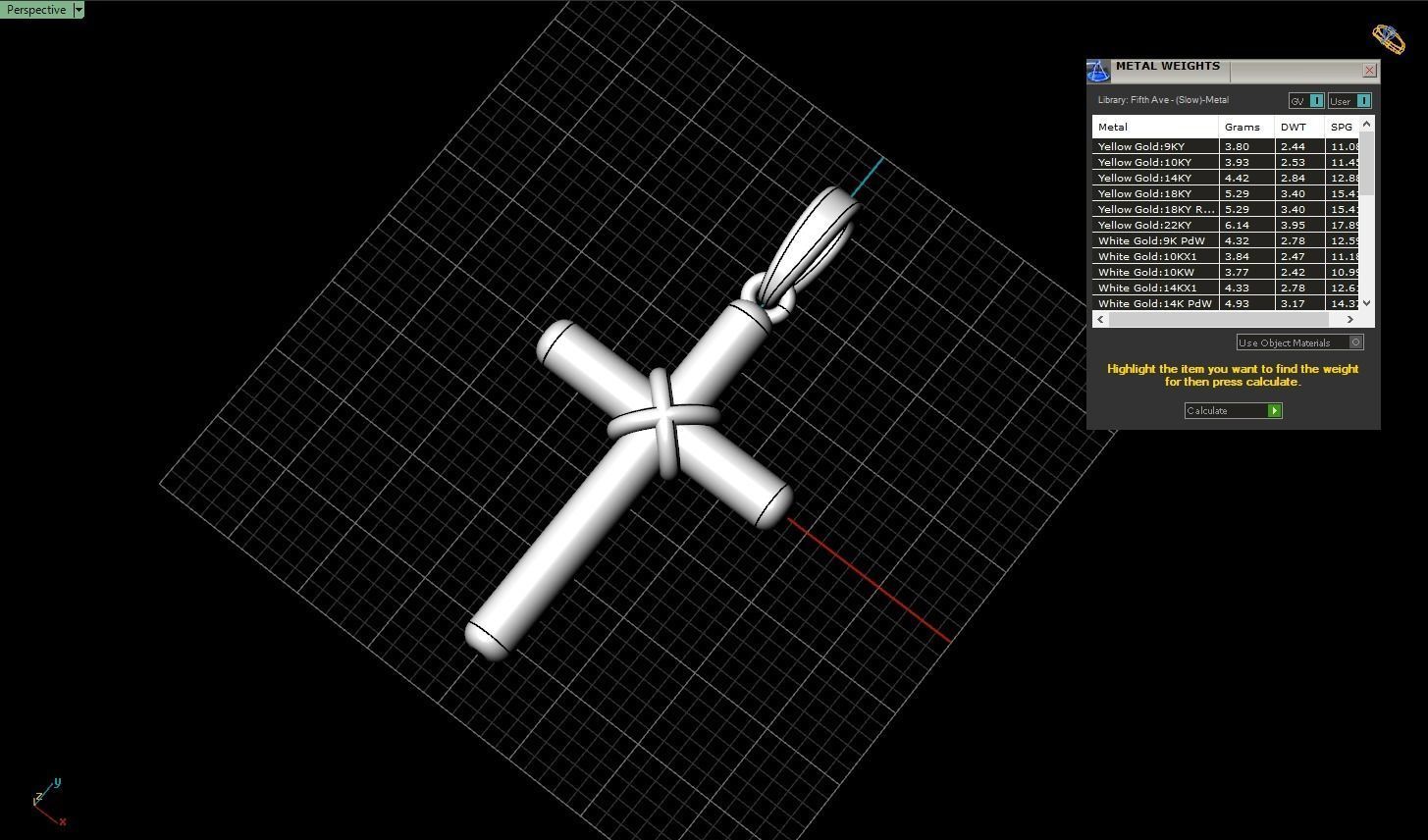 Cylindrical cross model 522 3D print model_2