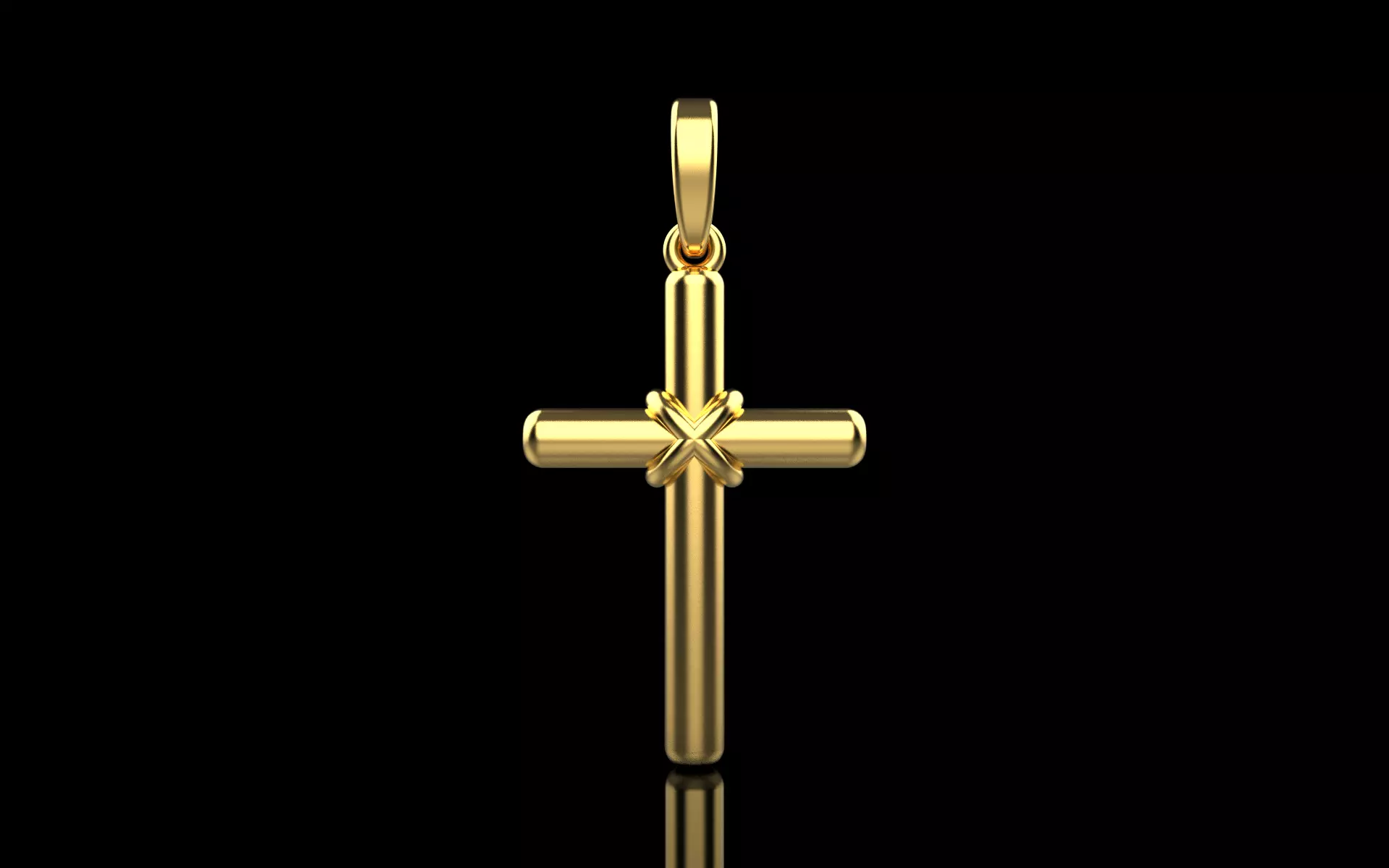 Cylindrical cross model 522 3D print model_0