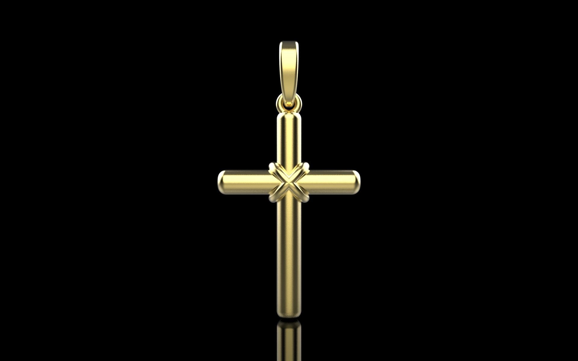 Cylindrical cross model 522 3D print model_9