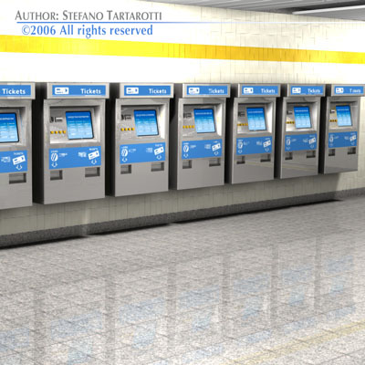 Subway - collection train on tracks 3D model_22