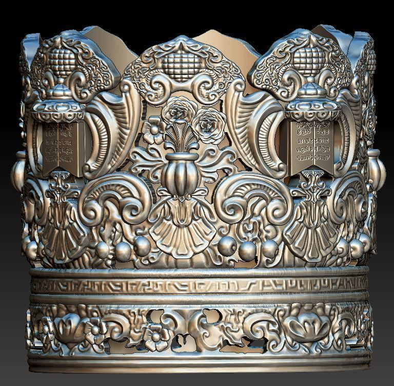 Torah crown  3D print model_1