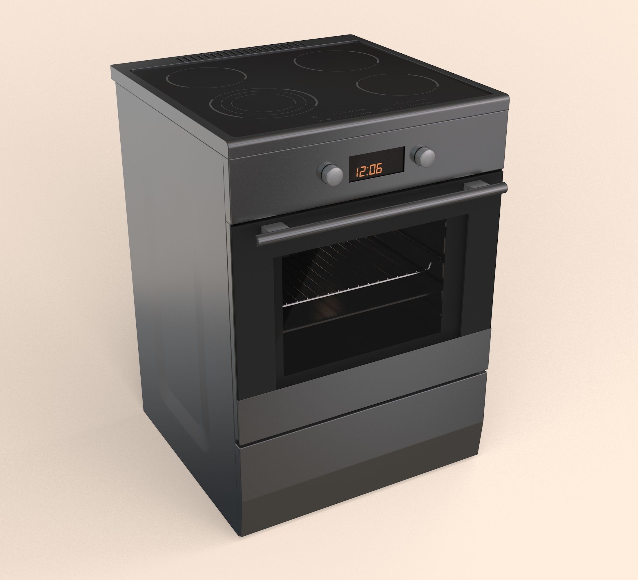 Electric Stove 3D model_4
