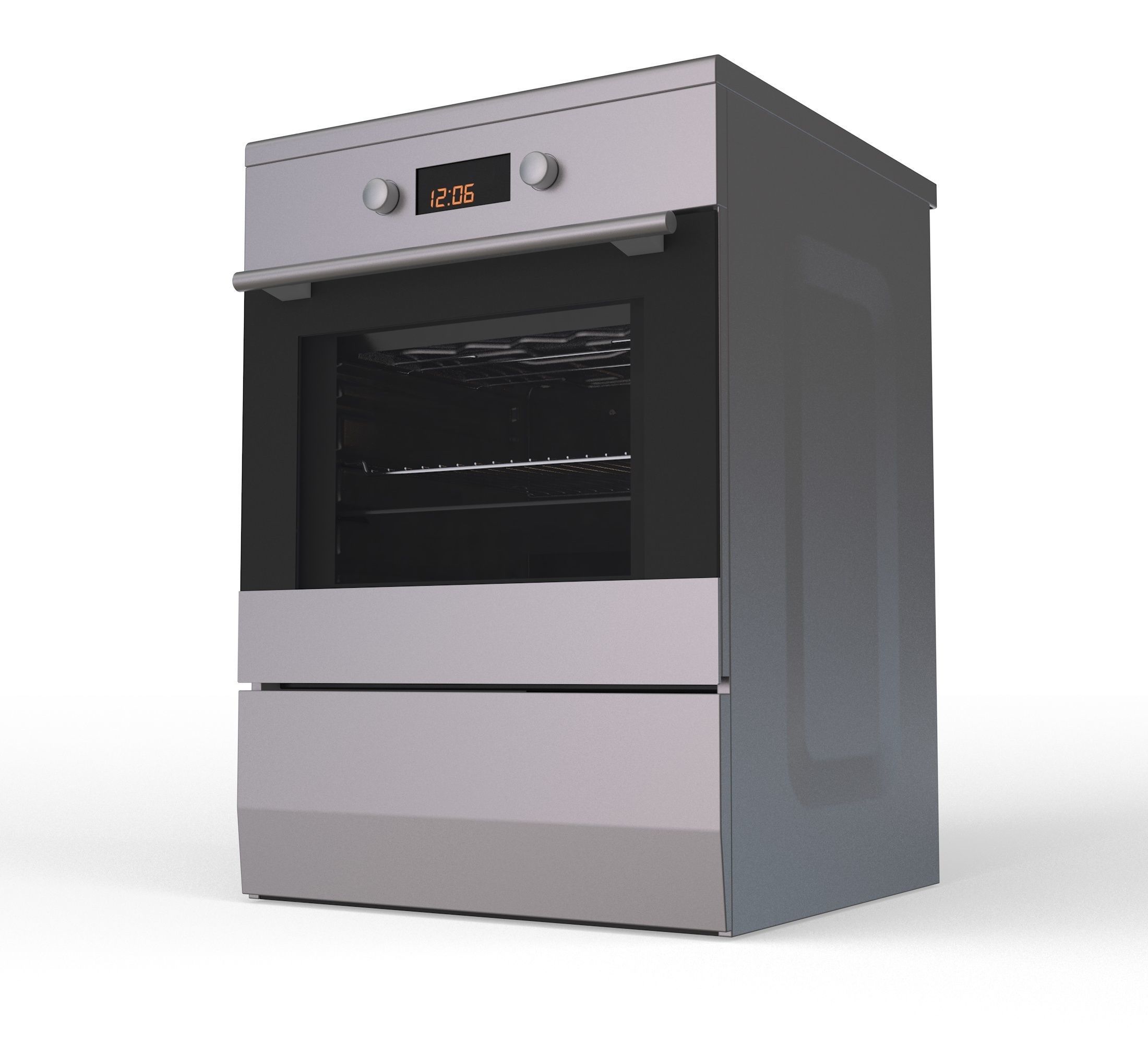 Electric Stove 3D model_2