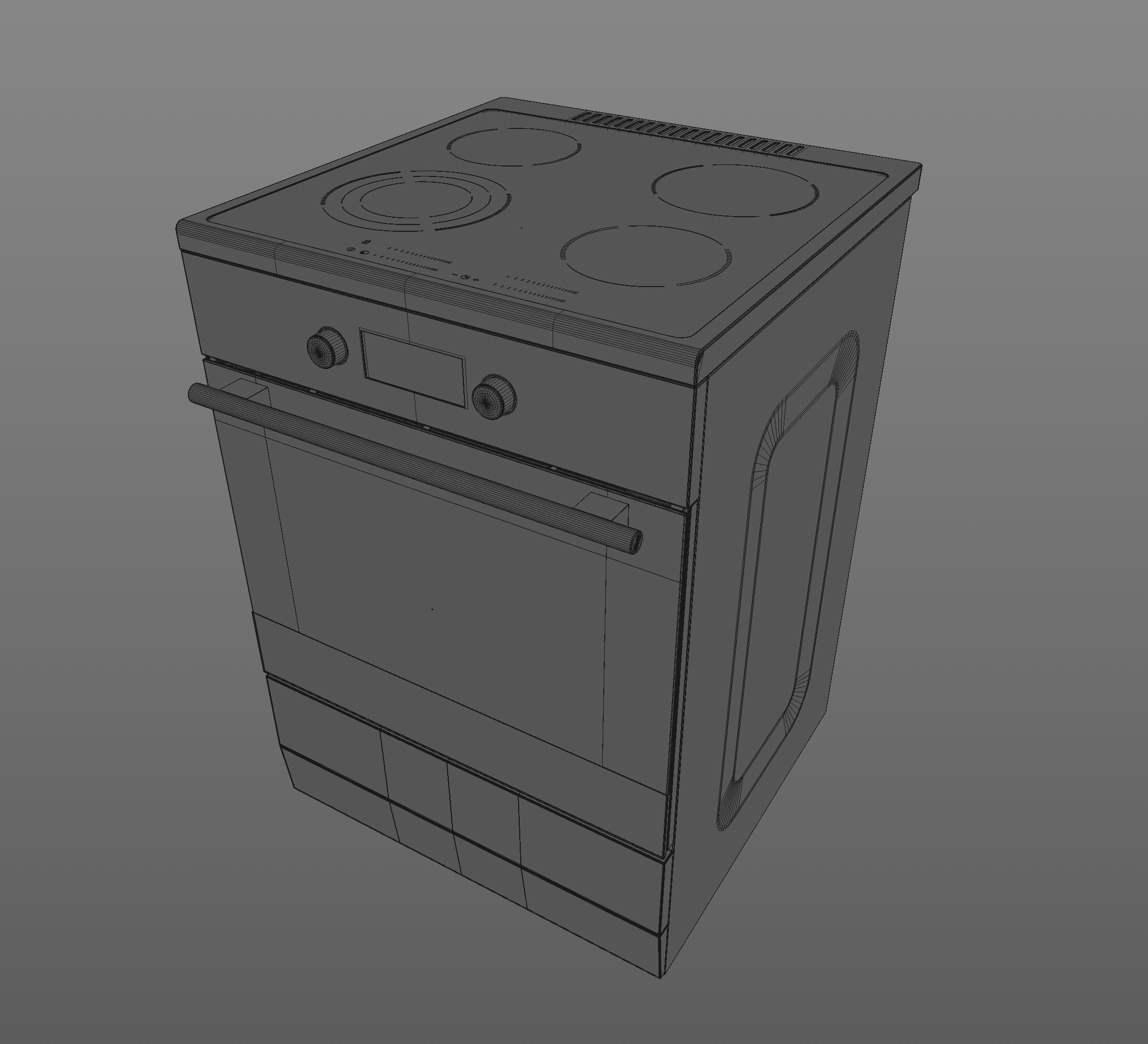 Electric Stove 3D model_7