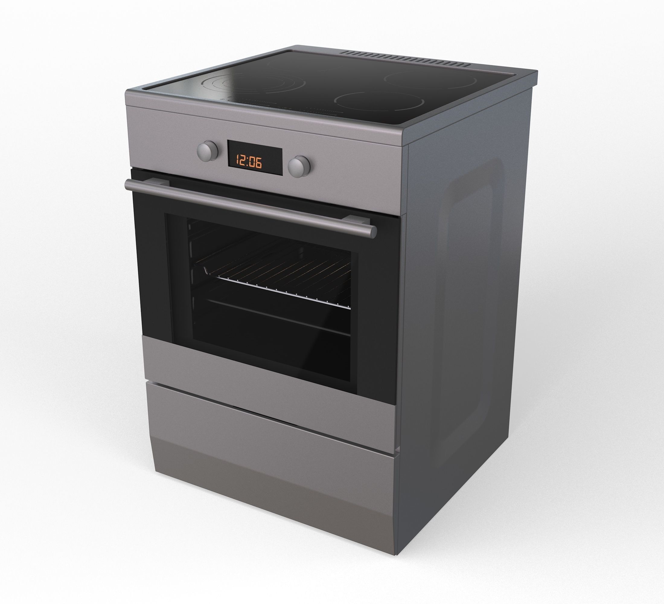 Electric Stove 3D model_1