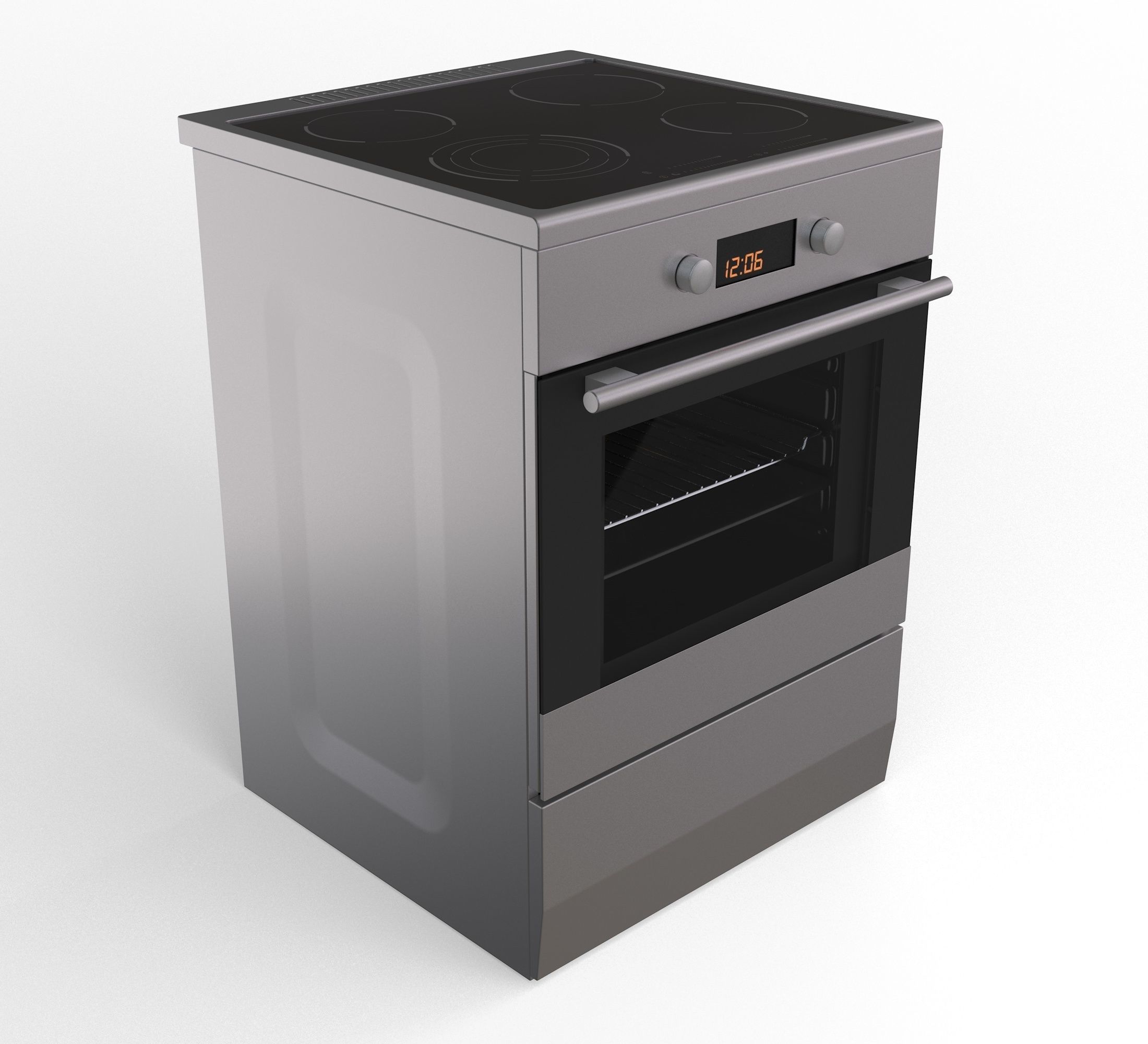 Electric Stove 3D model_3