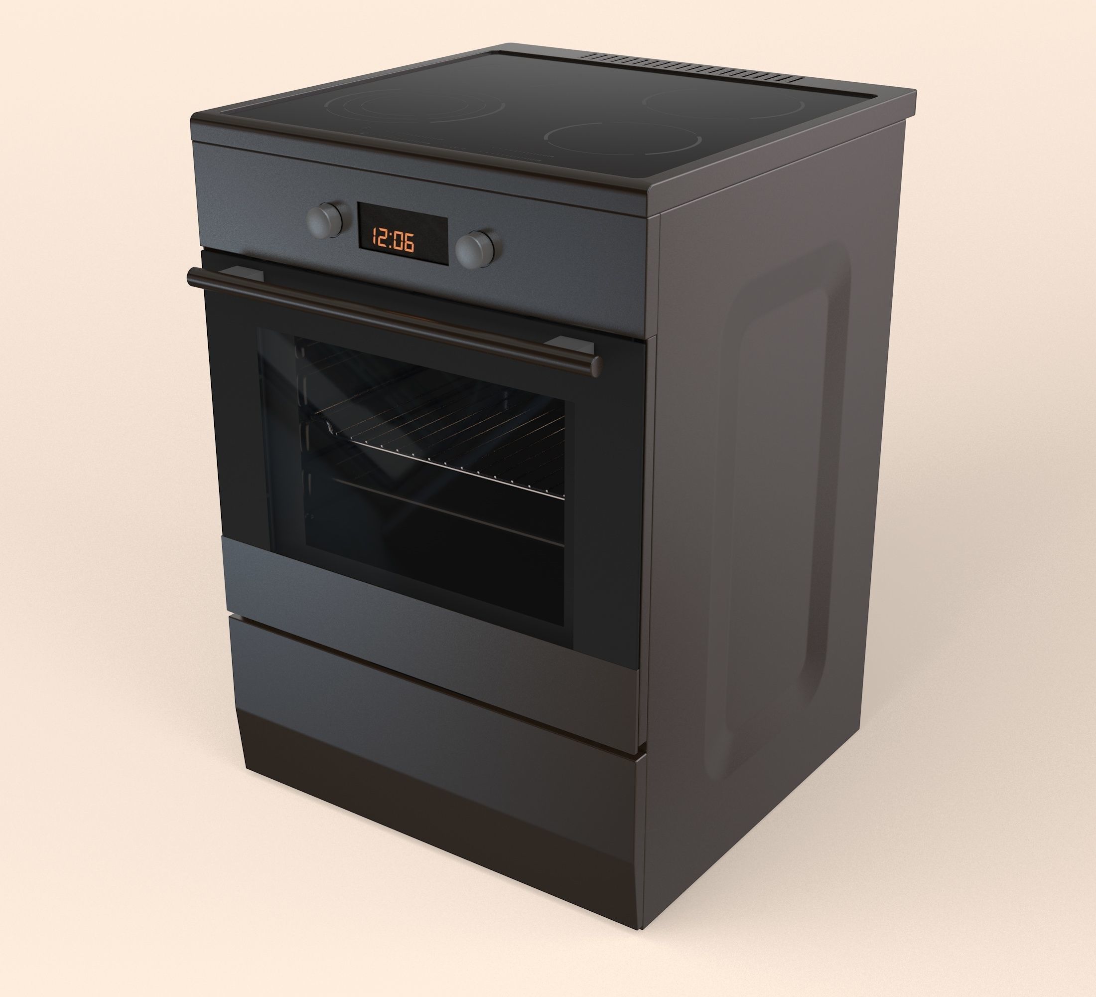 Electric Stove 3D model_5