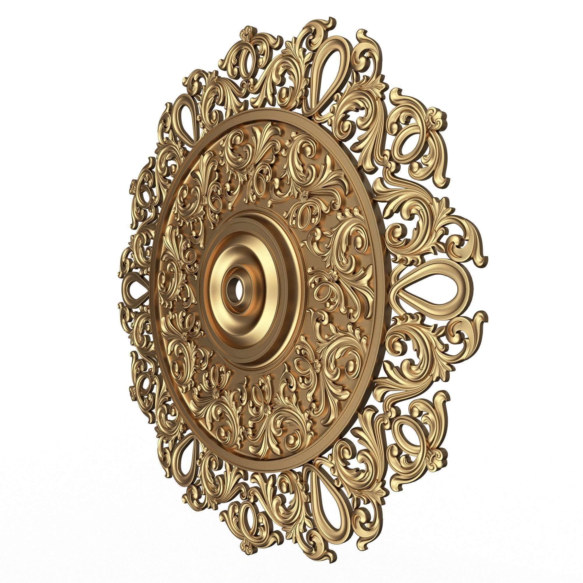 Ceiling Rosette 09 Low-poly 3D model_2