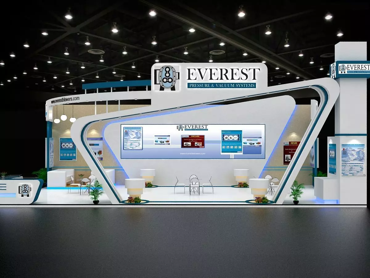 14MTR x 7MTR 3SIDE OPEN EXHIBITION STANDS 3D print model