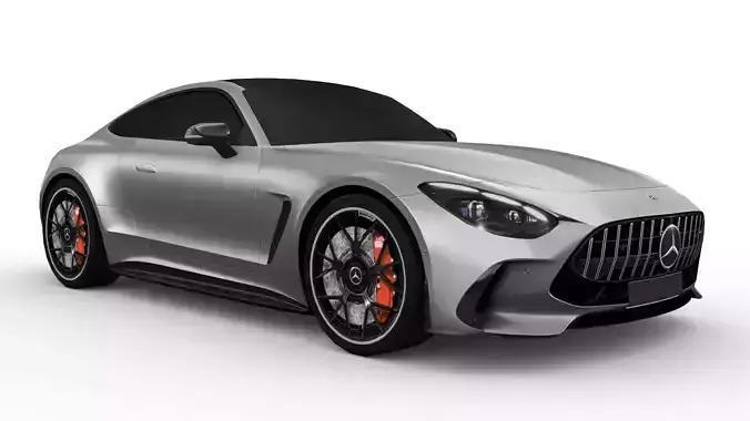 Mercedes-Benz AMG GT Coupe 2024 Low-poly 3D model