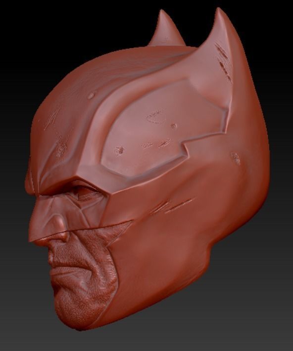 head batman lee barmejo  3D print model_3