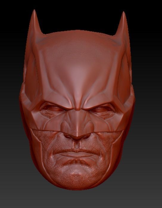 head batman lee barmejo  3D print model_1