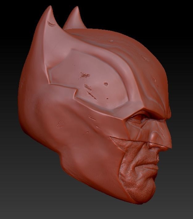 head batman lee barmejo  3D print model_2