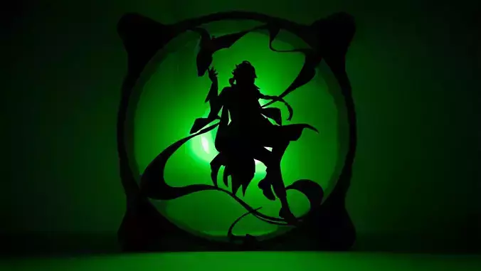 Genshin Impact Baizhu PC fan cover  3D print model