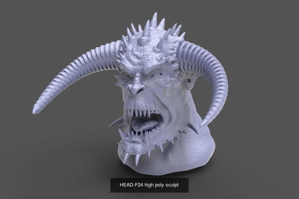 50 HEADS High Poly sculpts  3D Model Collection_45