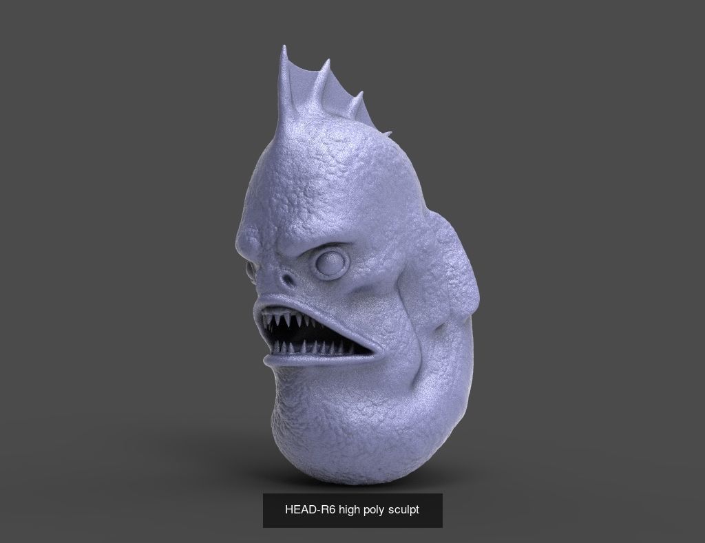 50 HEADS High Poly sculpts  3D Model Collection_21