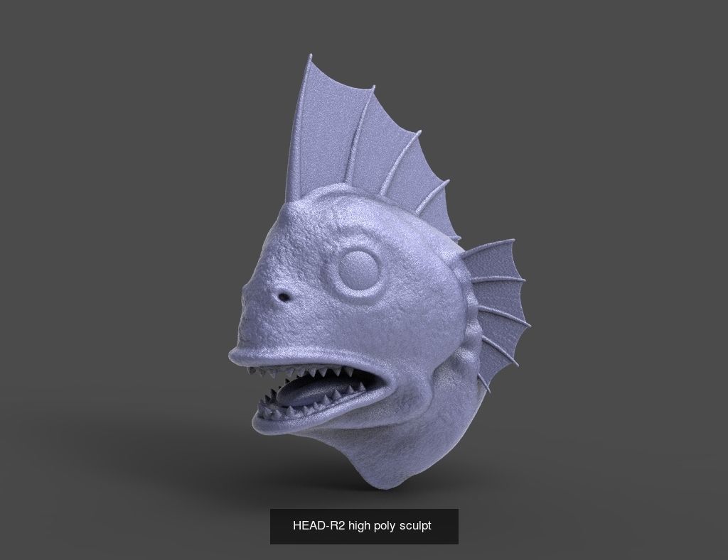 50 HEADS High Poly sculpts  3D Model Collection_17