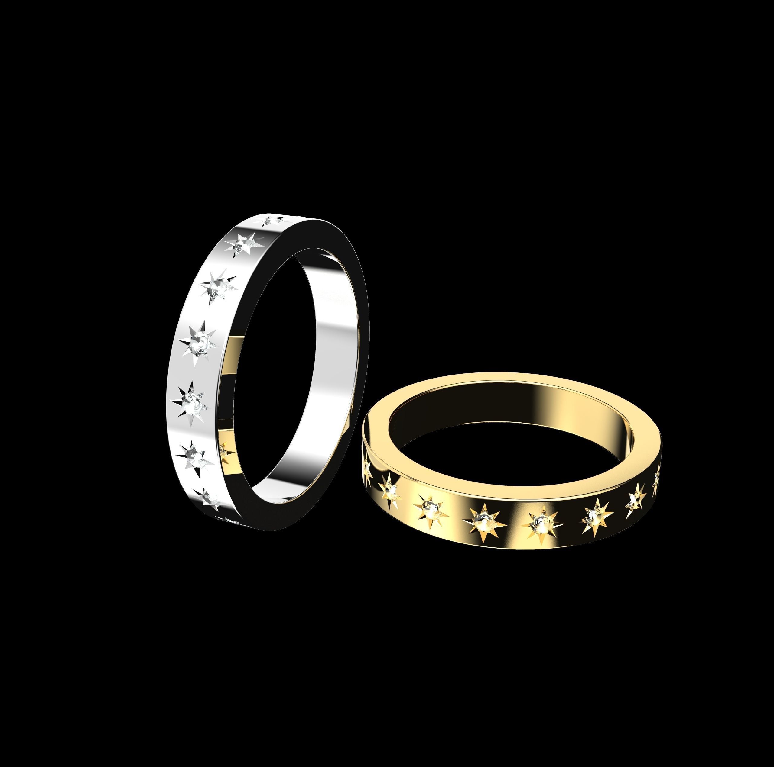 Rings constellations 3D print model_10