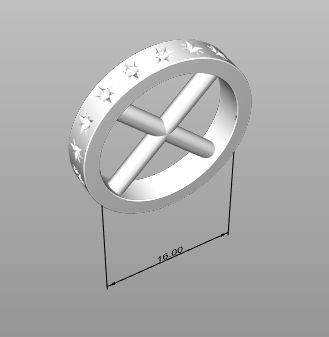 Rings constellations 3D print model_12