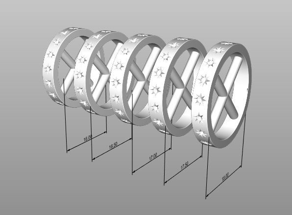 Rings constellations 3D print model_16