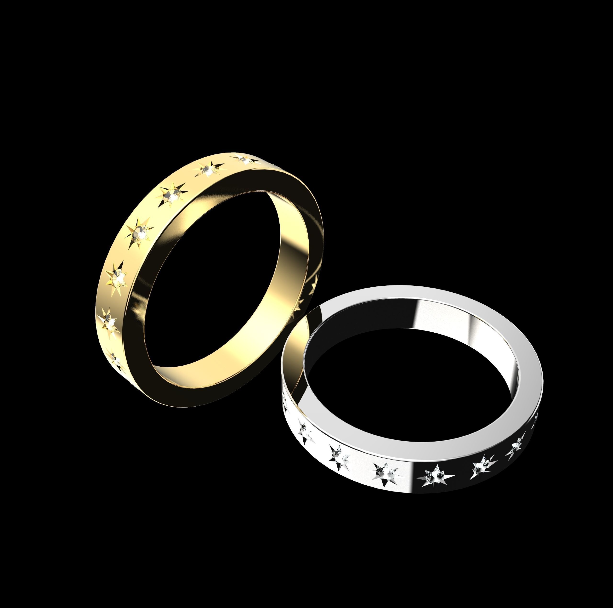 Rings constellations 3D print model_9