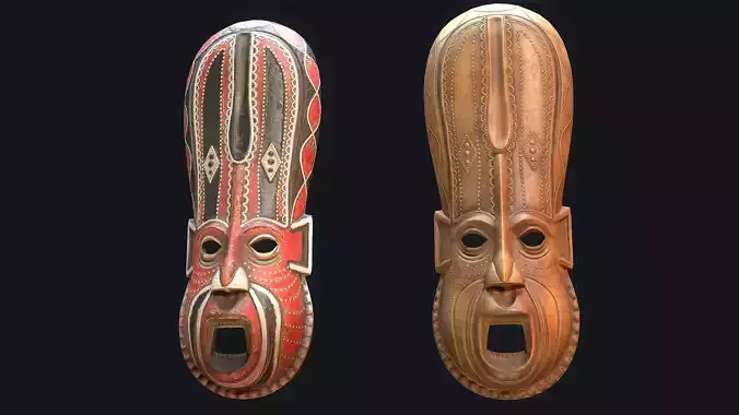 African mask 7 3D model