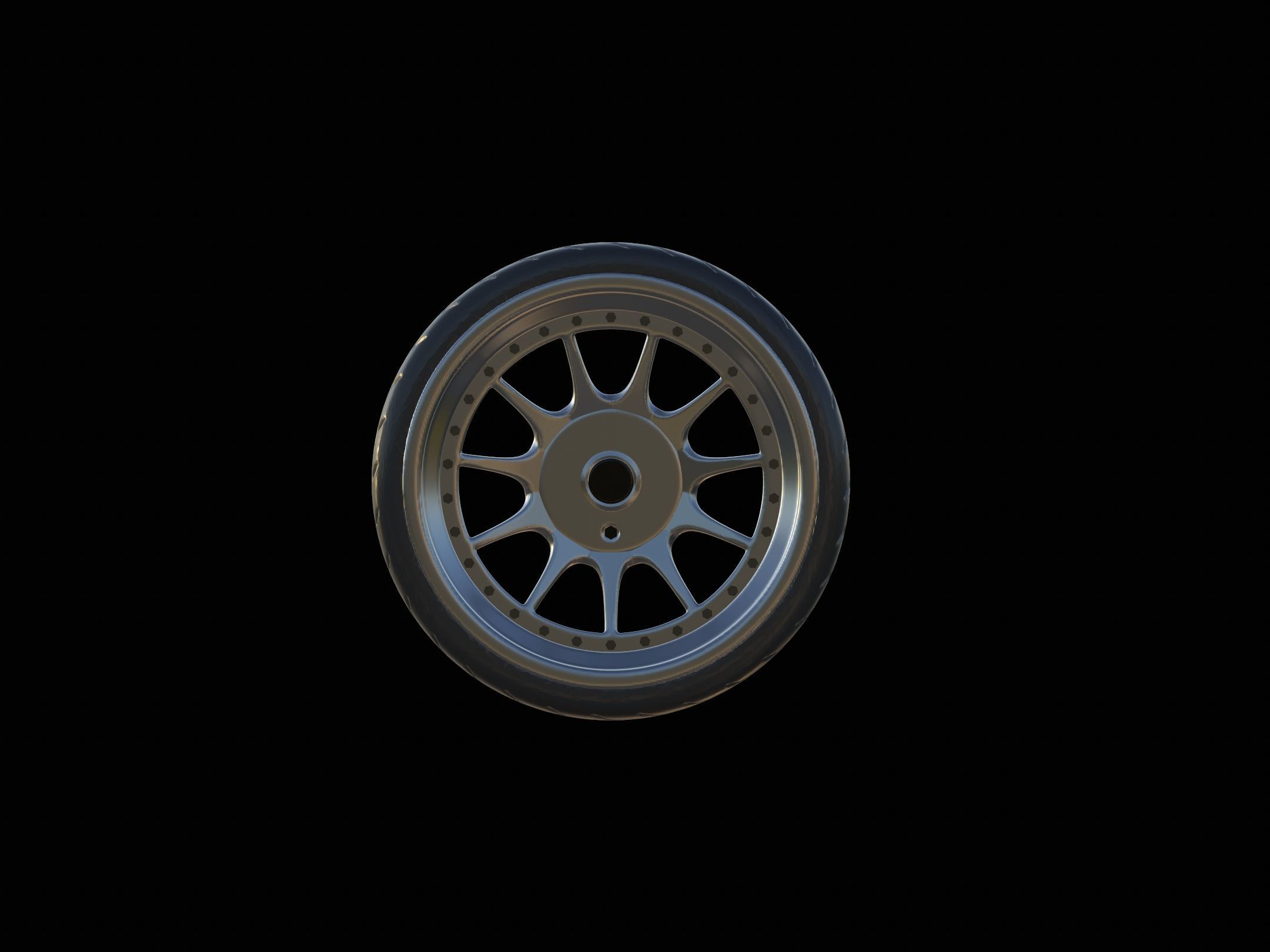 WHEEL MODEL WITH TYRES Free 3D print model_2